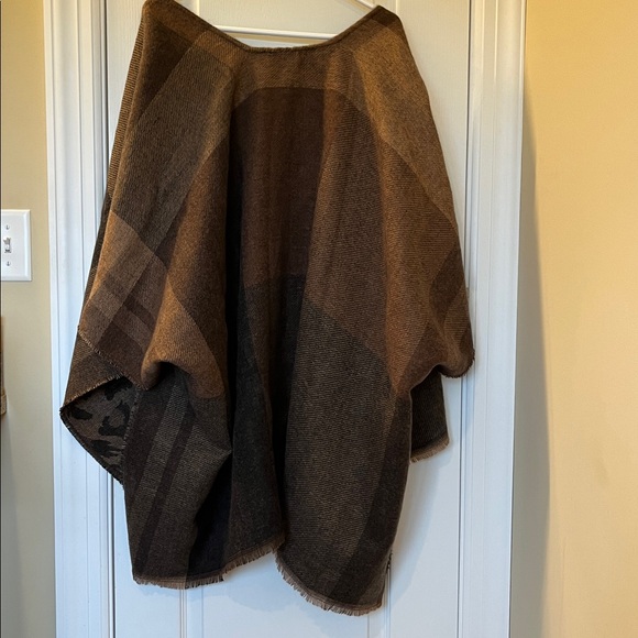 🆕 NINE WEST Reversible Rauna Brown Plaid Animal Print One Size - Picture 7 of 14